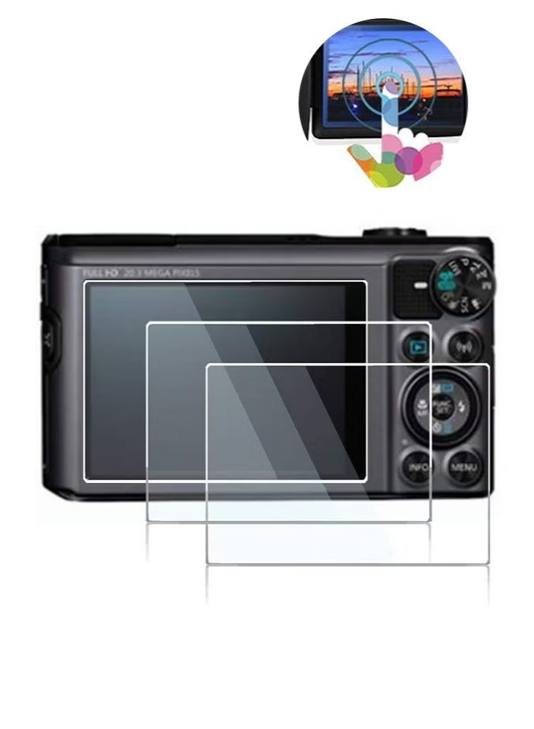 Glass 2 Pieces 0.36mm Tempered Glass Screen Protector Clear LCD Shield Anti Scratch Waterproof For Canon Powershot SX740 HS SX730 HS Digital Camera - Image 1